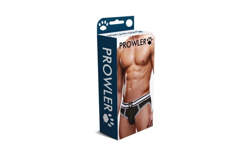 Prowler Open Brief Black/White Backless Design > Clothes > Mens Briefs