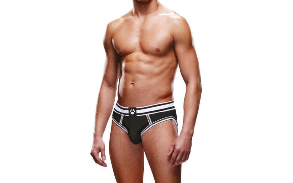 Prowler Open Brief Black/White Backless Design > Clothes > Mens Briefs