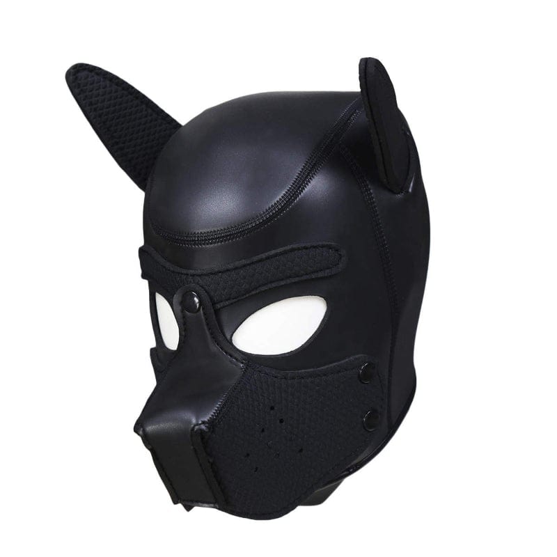 Puppy Play Mask (Black) – Neoprene Rubber > Bondage Gear > Masks