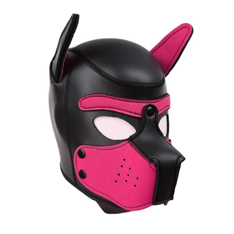 Puppy Play Mask (Pink) – Neoprene Rubber Role-Playing Mask > Bondage Gear > Masks Main image