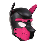 Puppy Play Mask (Pink) – Neoprene Rubber Role-Playing Mask > Bondage Gear > Masks