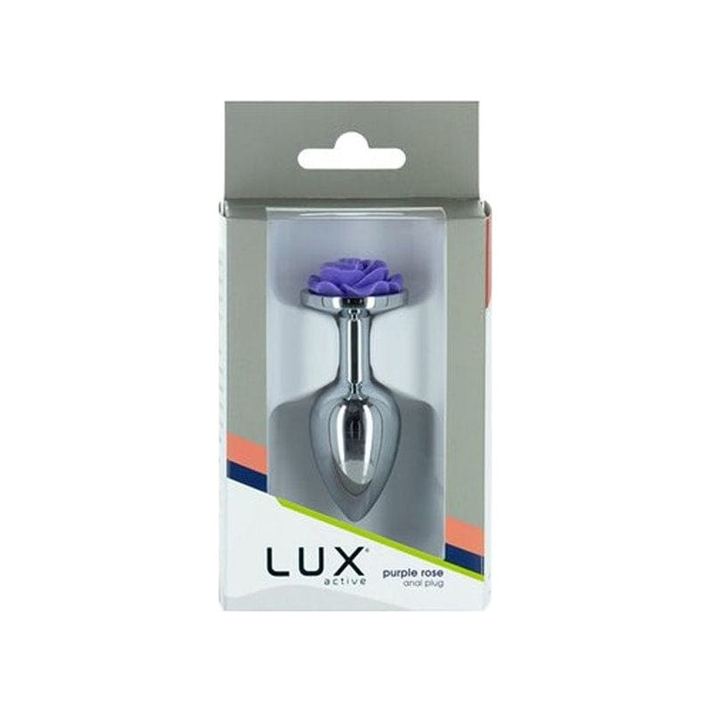 Purple Rose Metal Butt Plug (3.5 inch) > Anal Range > Jewel Butt Plugs