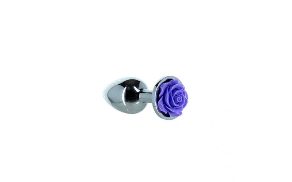 Purple Rose 3 Inch Metal Butt Plug > Anal Range > Jewel Butt Plugs