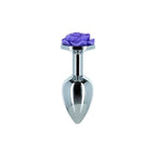 Purple Rose 3 Inch Metal Butt Plug > Anal Range > Jewel Butt Plugs