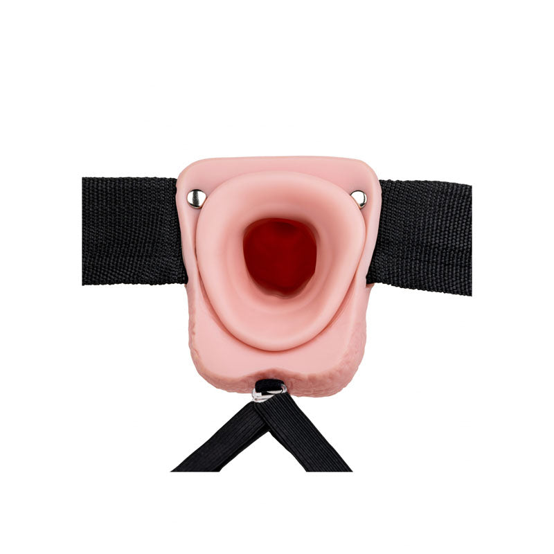 Realrock Vibrating Hollow Strapon with Balls 23cm 9" Inch > Dildos > Hollow Strap Ons