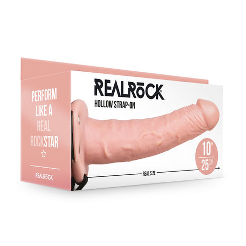 Realrock Hollow Strap On 24.5 Centimeters Flesh STRAP-ONS