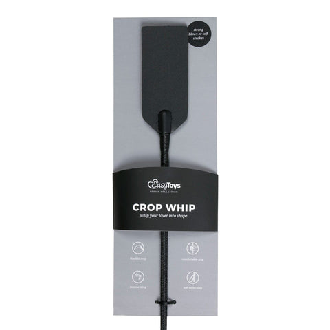 Rectangle Crop Whip in Black - High Quality Adult Accessory for Enthusiasts Whips & Paddles