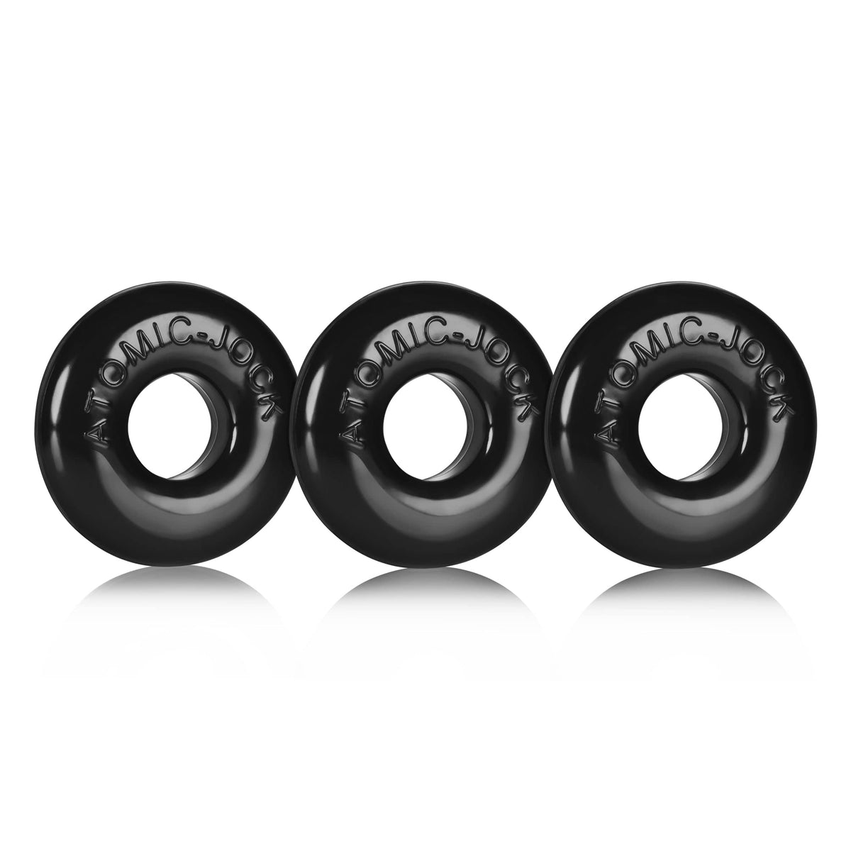 Ringer 3-Piece Cockring Set – Durable Jelly Cockring Black > Cock Ring > Sets Main image