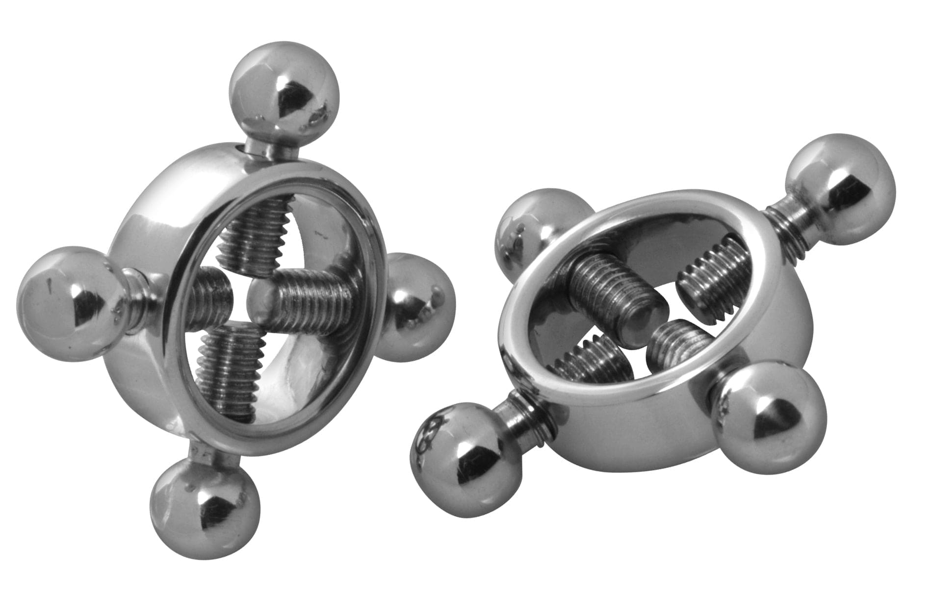 Rings of Fire Stainless Steel Nipple Press Set > Sex Toys > Nipple Clamps Main image