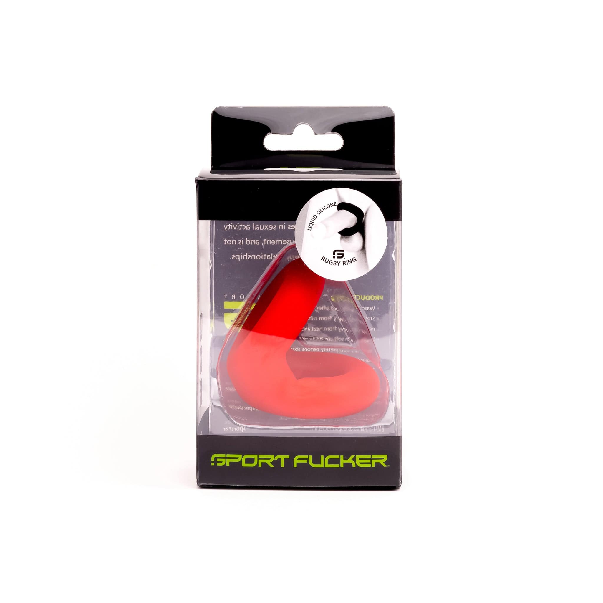 Rugby Ring By Sport Fucker Red Comfortable Width Cock Ring Secondary image