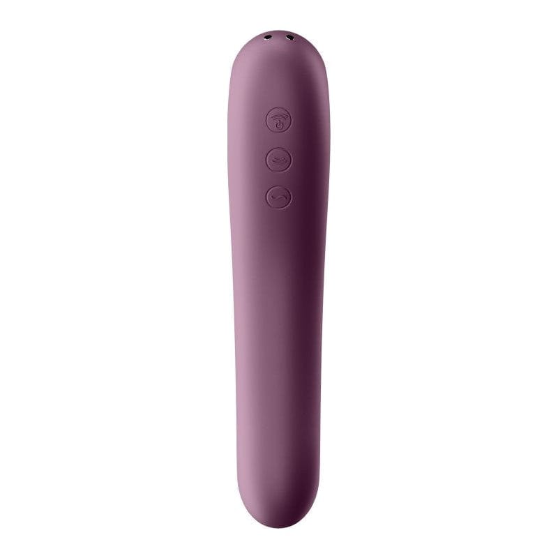 Satisfyer Dual Kiss Wine Red - Dual Stimulation Pleasure Device STIMULATORS