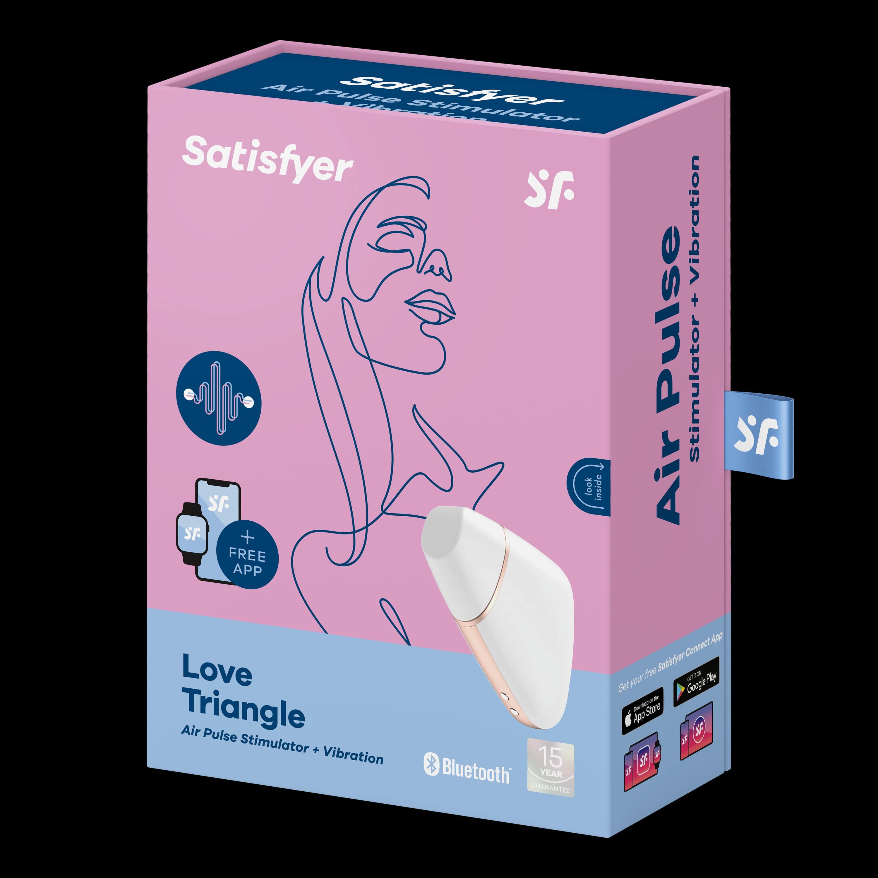 Satisfyer Love Triangle White - Compact Pleasure Device STIMULATORS