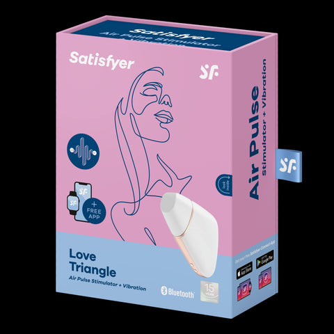 Satisfyer Love Triangle White - Compact Pleasure Device STIMULATORS