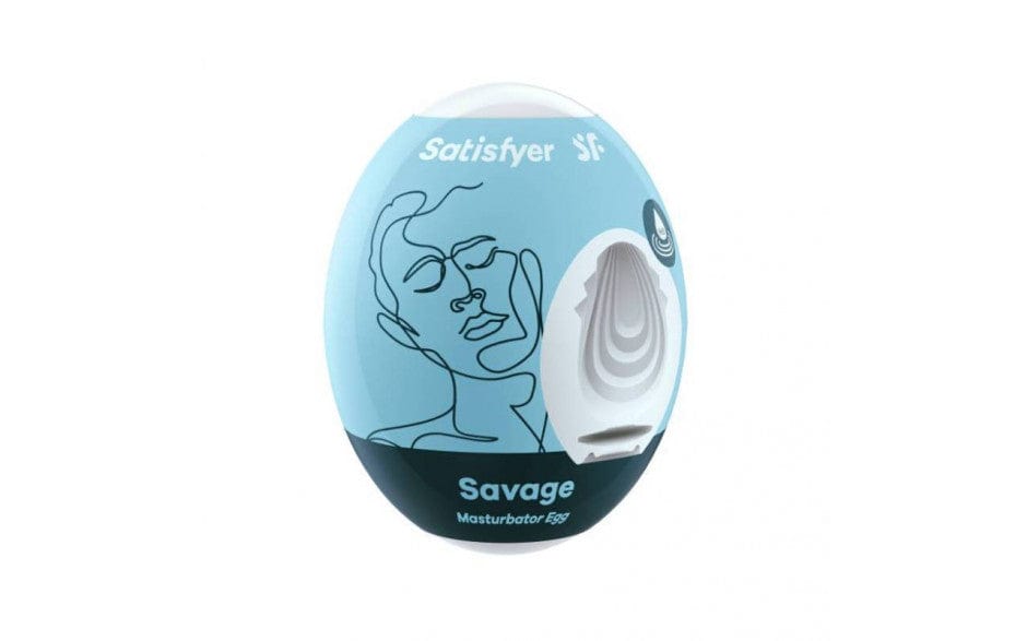 Satisfyer Masturbator Egg Savage – Hydro-Active Material Compact Male Masturbator Toy > Sex Toys For Men > Masturbators Cup