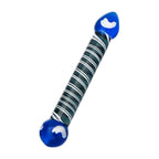 Sexus Glass Dildo Duo Blue 20cm Body Safe > Glass > Dildos