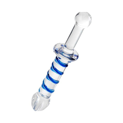 Sexus Glass Dildo Probe with Handle 23cm Dongs Neutral