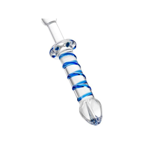 Sexus Glass Dildo Probe with Handle 23cm Dongs Neutral