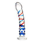 Sexus Glass Dildo with Blue Tip 18cm > Glass > Dildos