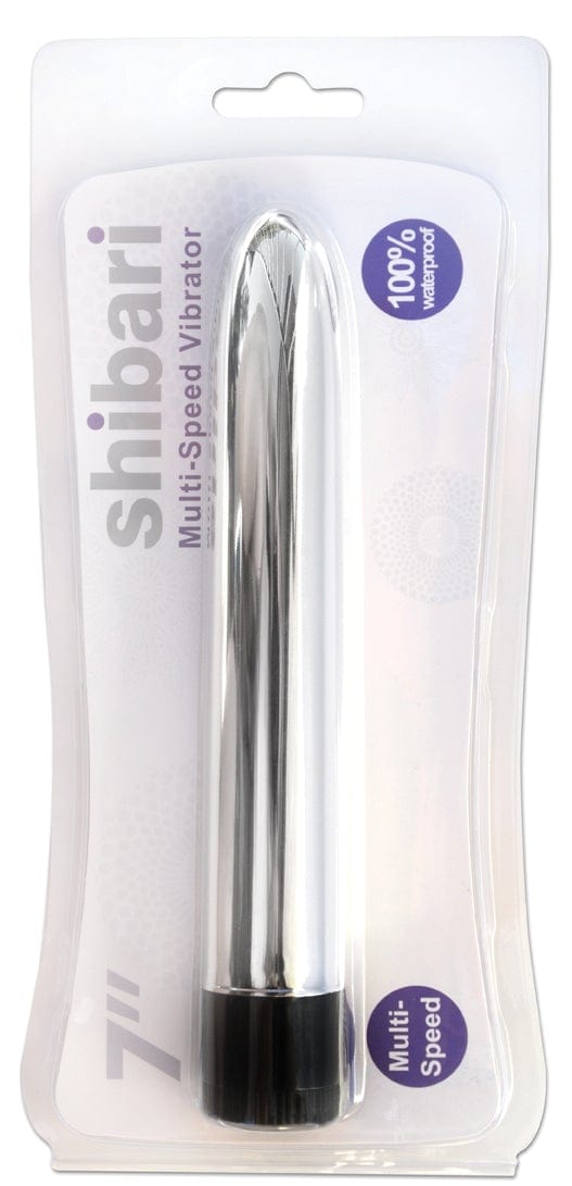 Shibari Multi Speed Vibrator 7 Inch Silver Pink Vibrators