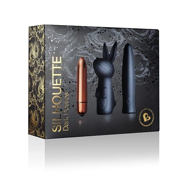 Silhouette - Dark Desires Beginner Vibrator Set - Black Black Couples Toys