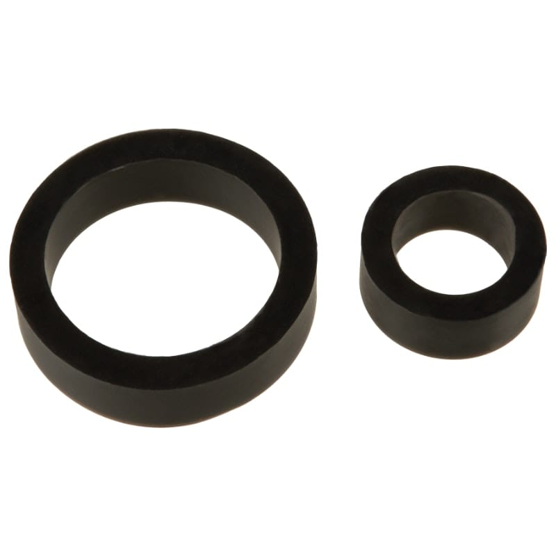 Silicone Cock Rings Double Pack Black > Cock Ring > Sets Main image