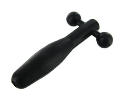Silicone Cum Thru Barbell Penis Plug for Urethral Play Sounding Rods
