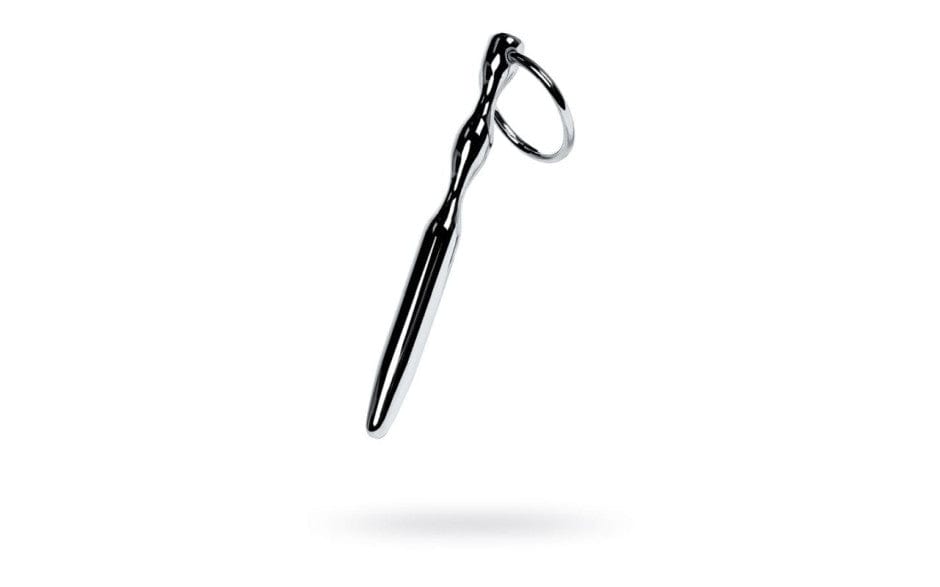 Silver Metal Bullet Shaped Urethral Plug with Ring Sounding Rods