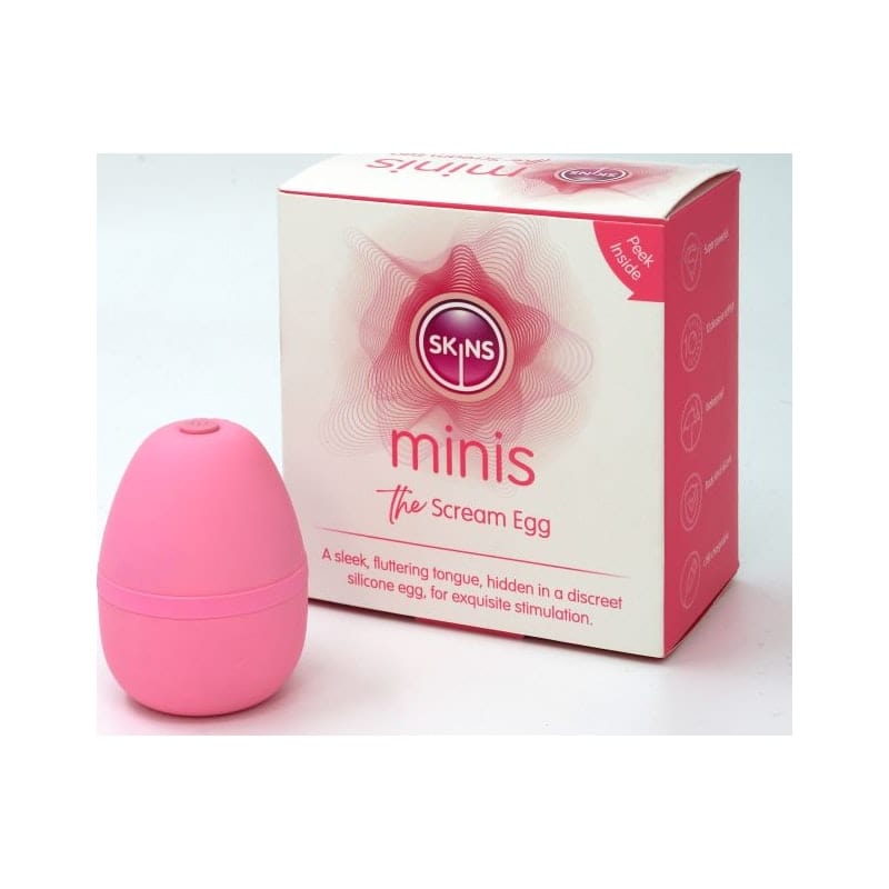 Skins Minis The Scream Egg Compact Rechargeable Vibrating Toy > Sex Toys For Ladies > Vibrating Eggs Main image