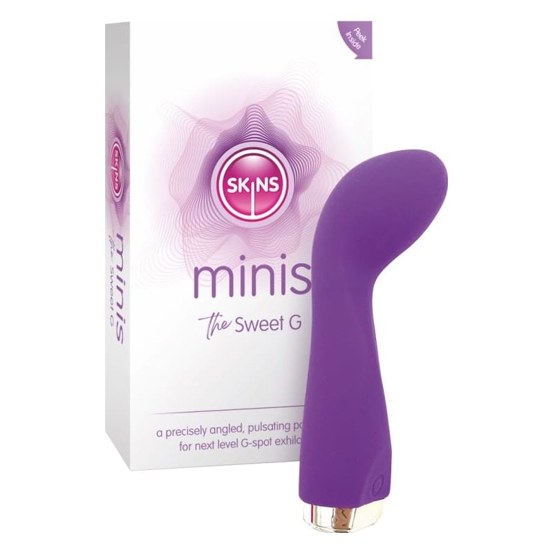 Skins Minis The Sweet G Compact Rechargeable Curved G-Spot Vibrator Travel Size > Sex Toys For Ladies > G-Spot Vibrators Main image