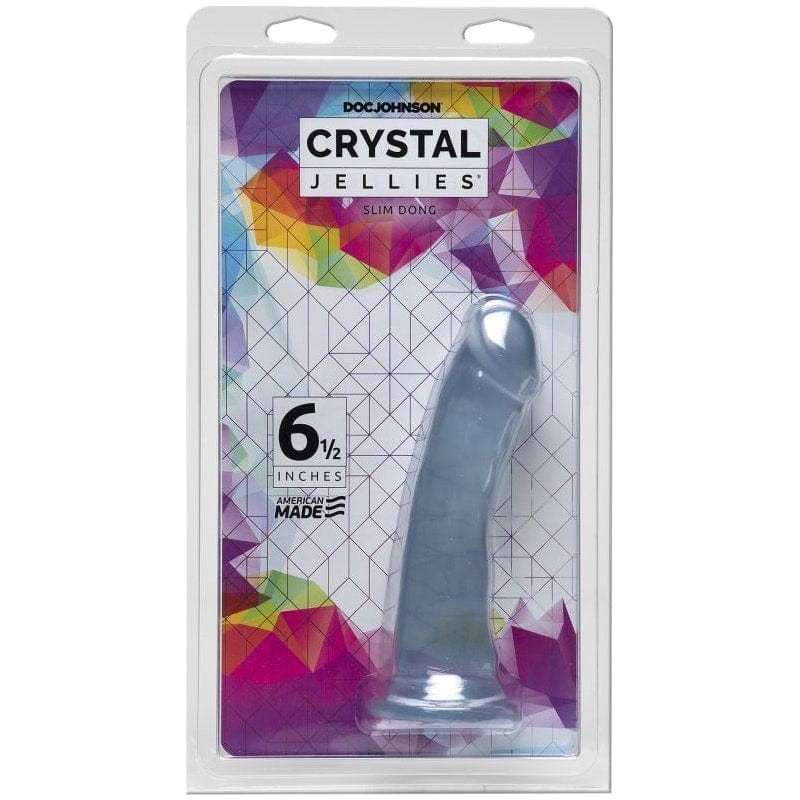 Slim Dong 6.5 in Clear - Realistic Phallic Pleasure Toy Secondary image