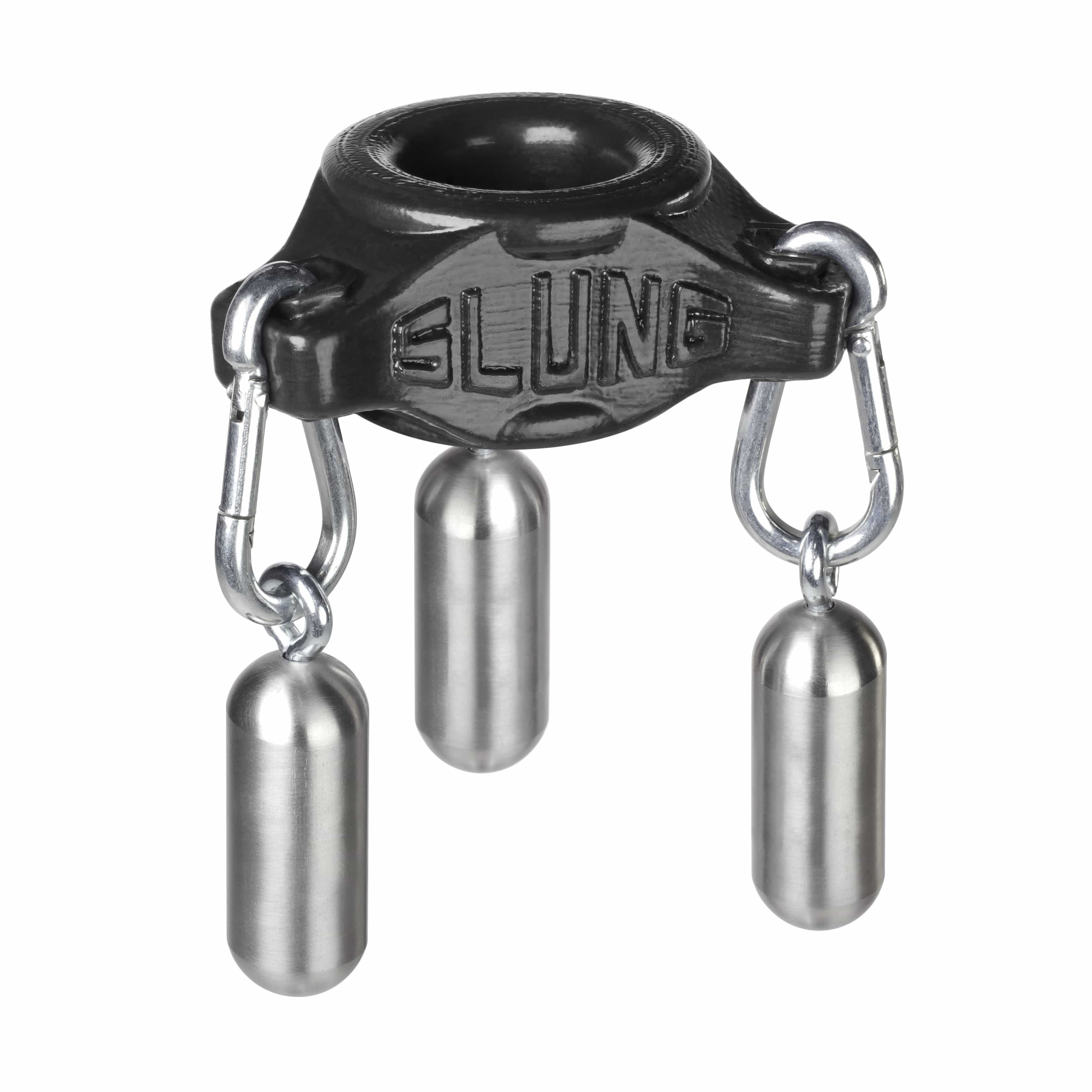 Slung Ballstretcher With 3 Carabiners In Black Ball Stretcher