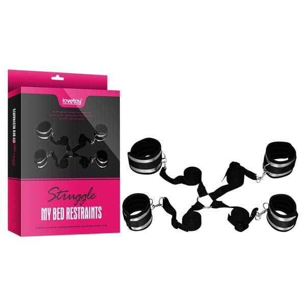 Struggle My Bed Restraints Wrist and Leg Cuffs Kit