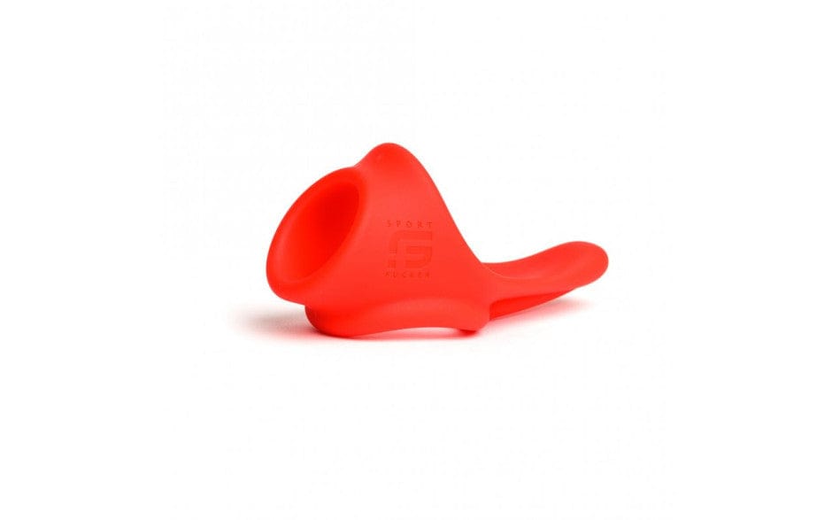 Tailslide Cock and Ball Sling (Red) – Premium Liquid Silicone Cock and Ball Sling Secondary image