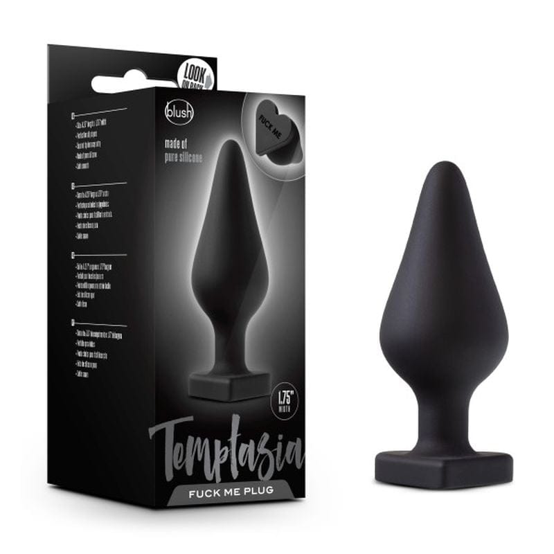 Temptasia Heart-Shaped Butt Plug Black 4.25 Inch > Anal Range > Butt Plugs