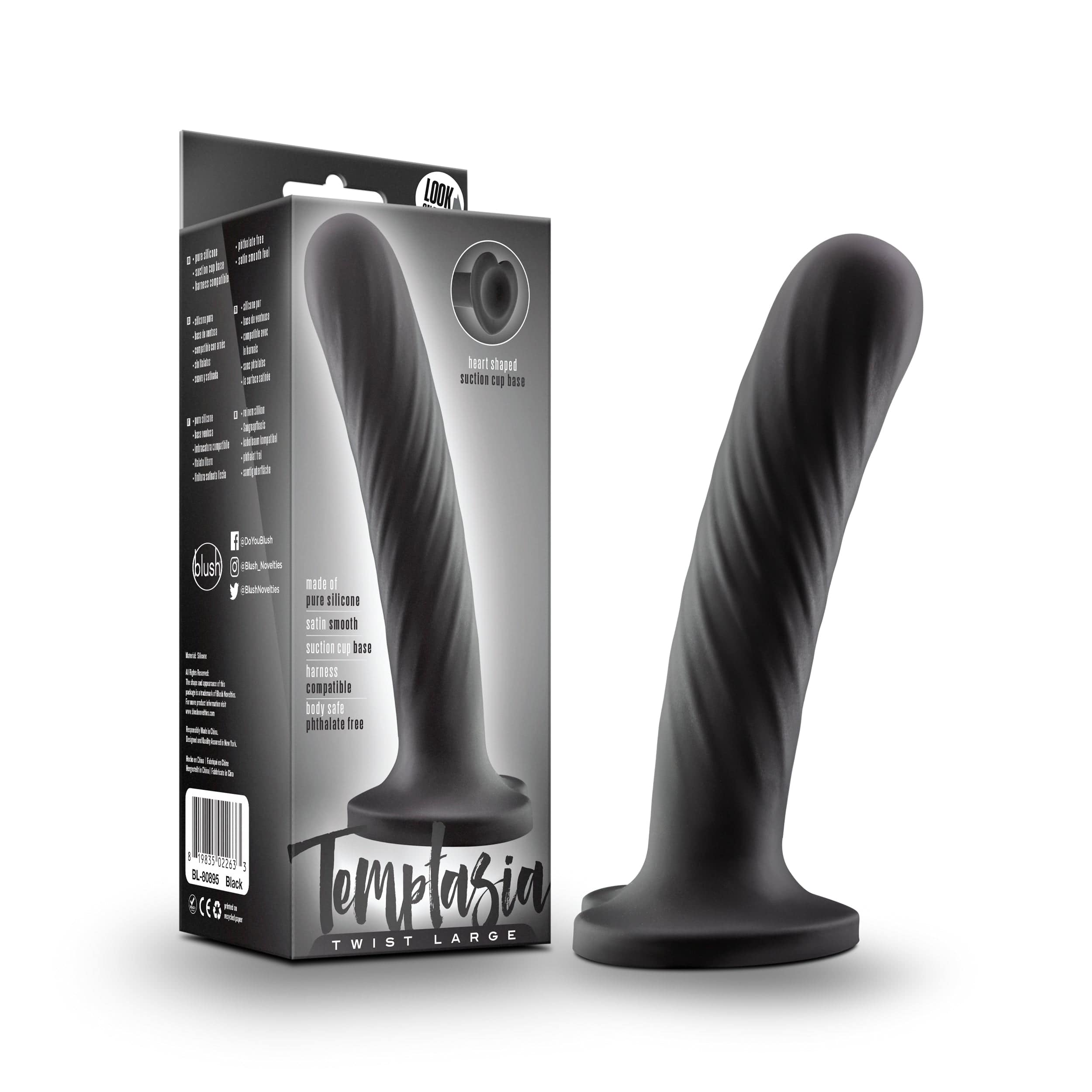 Temptasia Twist Large with Unique Swirling Texture > Dildos > Neutral Dildos Main image