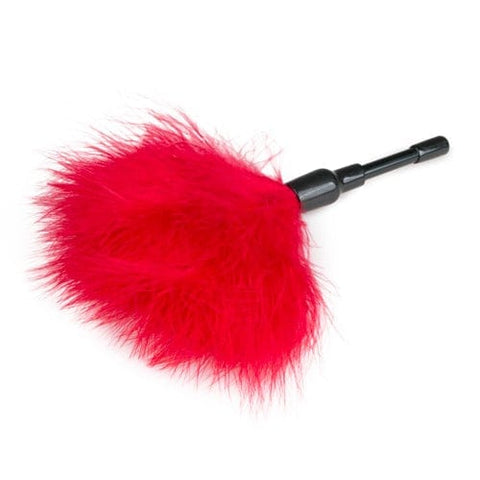 Tickler Red Small Feather Teaser for Intimate Moments Whips & Paddles