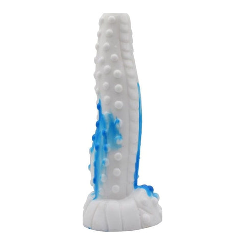 Tiger Dildo Blue and White Premium Silicone Adult Toy Fantasy Dongs