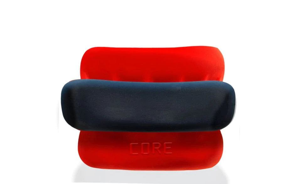 Ultracore Core Ballstretcher with Axis Ring in Red Ice > Sex Toys For Men > Ball Stretchers Main image