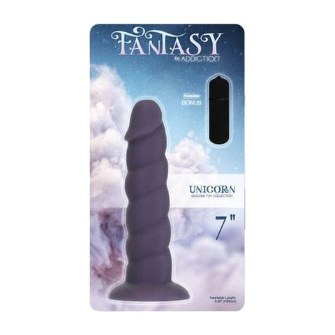 Unicorn Dildo 7 Inch Purple Fantasy Silicone Sex Toy DONGS