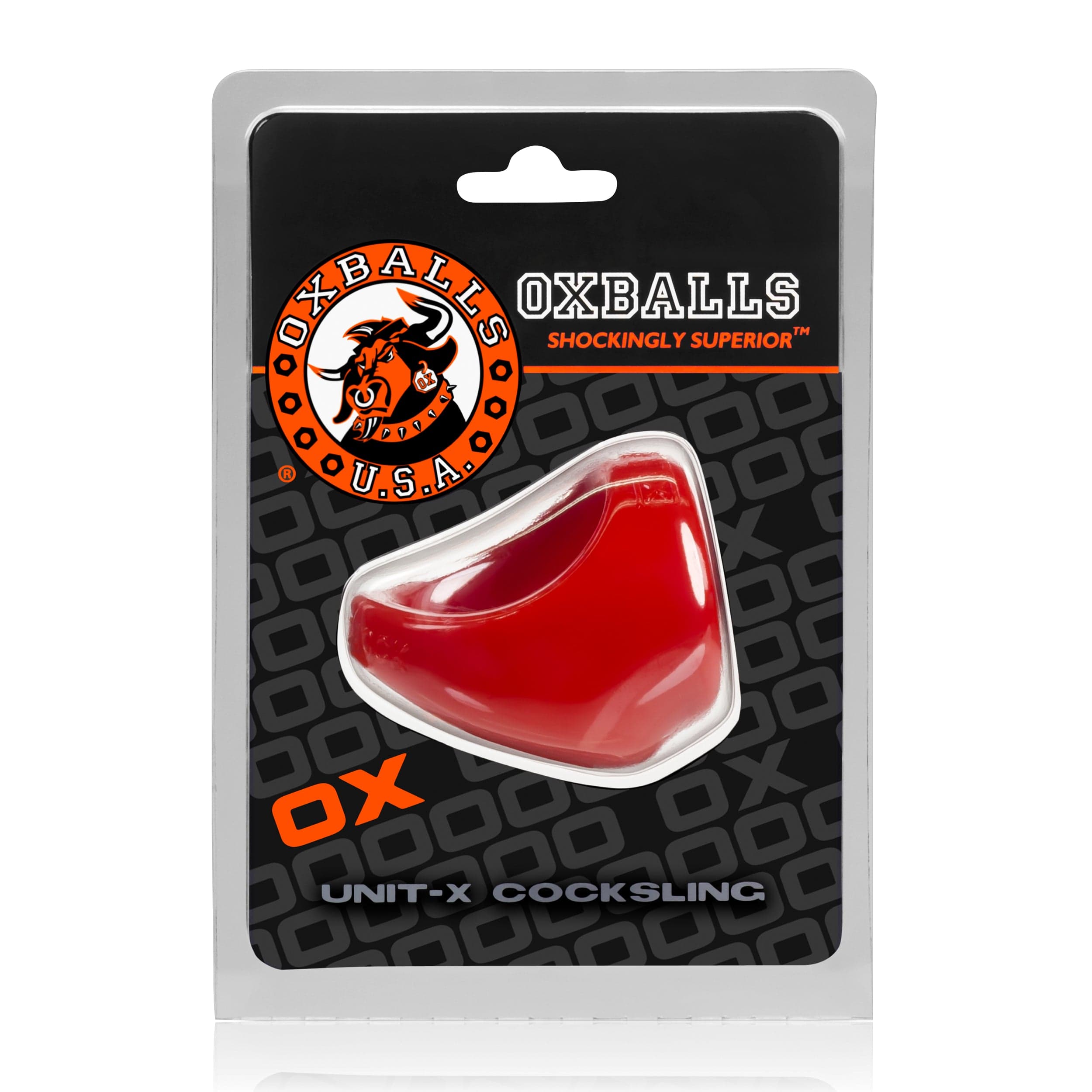 Unit X Cocksling Red by OXBALLS > Cock Ring > Sling Main image