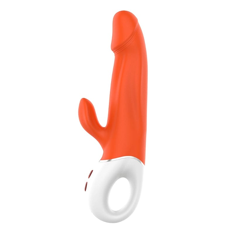 Wave Rabbit Orange Pleasure Device 227mm x 78mm > Vibrators > Ladies > Rabbit Main image
