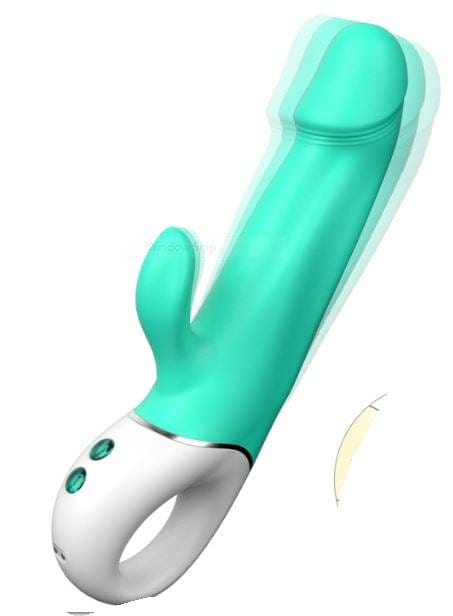 Wave Rabbit Teal 227mm Long Vibrator with 9 Modes > Vibrators > Ladies > Rabbit Main image