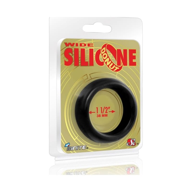 Wide Donut Black Cock Ring 38mm > Cock Ring > Single