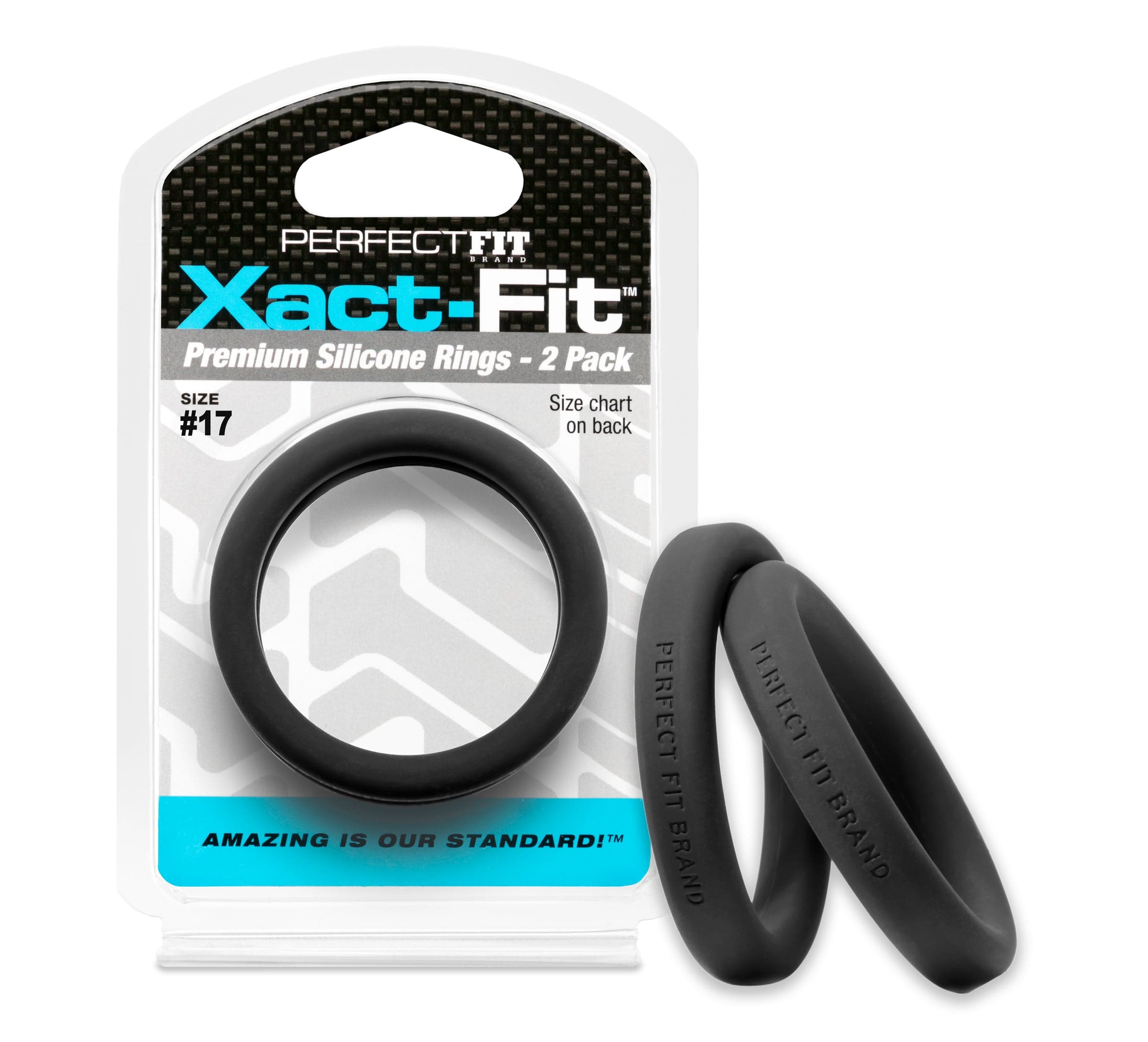 Xact Fit Number 17 1.7 Inch Performance Rings 2 Pack > Cock Ring > Sets Main image