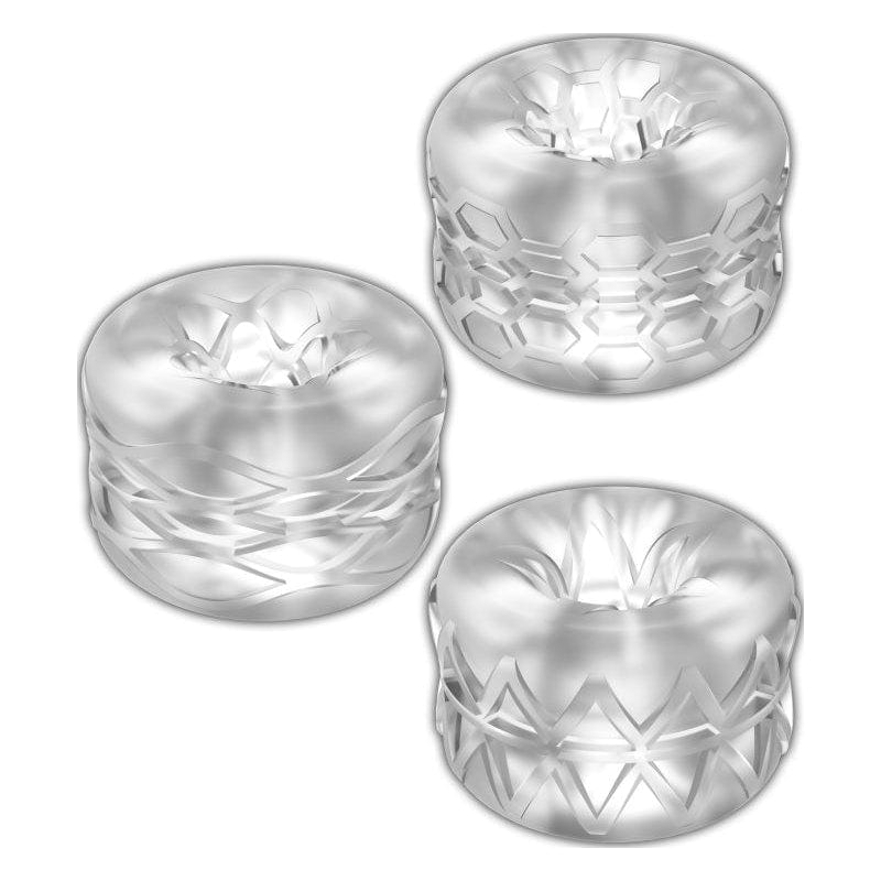 Zolo Bumperz 3 Piece Set – Textured Strokers > Sex Toys For Men > Masturbators > Manual Main image