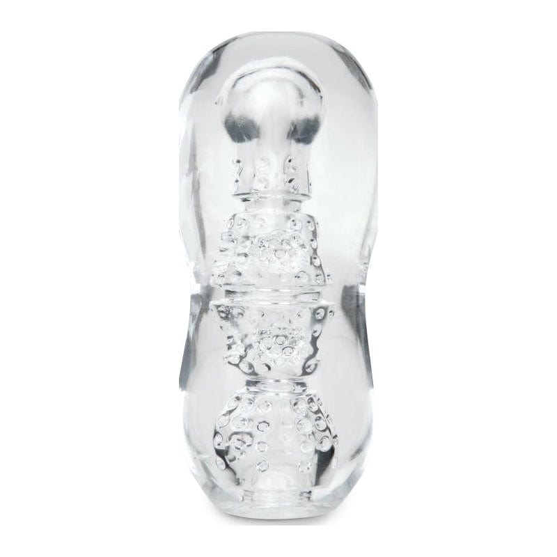 Zolo Gripz Dotted Clear – Squeezable Stroker > Sex Toys For Men > Masturbators > Manual Main image