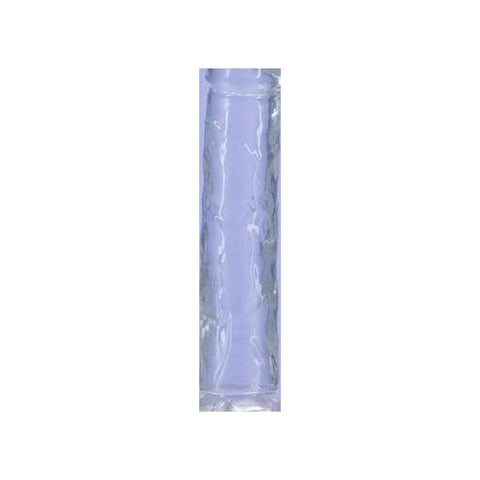 Crystal Dildo Straight 7 Inch Clear Premium Body Safe TPE Adult Toy DONGS