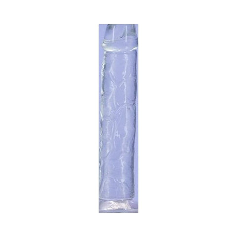 Crystal Dildo Straight 9 Inch Clear Transparent Adult Toy DONGS