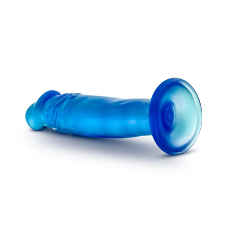 B Yours Sweet N Small 6in Blue Realistic Dildo with Suction Cup DONGS