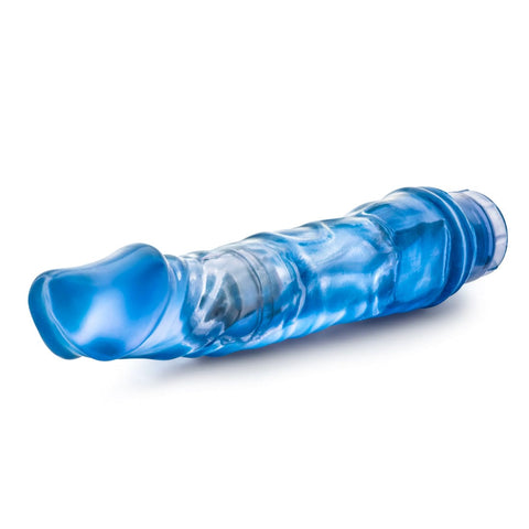 B Yours Vibe 6 Blue Realistic Waterproof Vibrator 9 Inch Vibrators